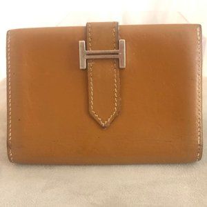 HERMES Card Holder leather wallet